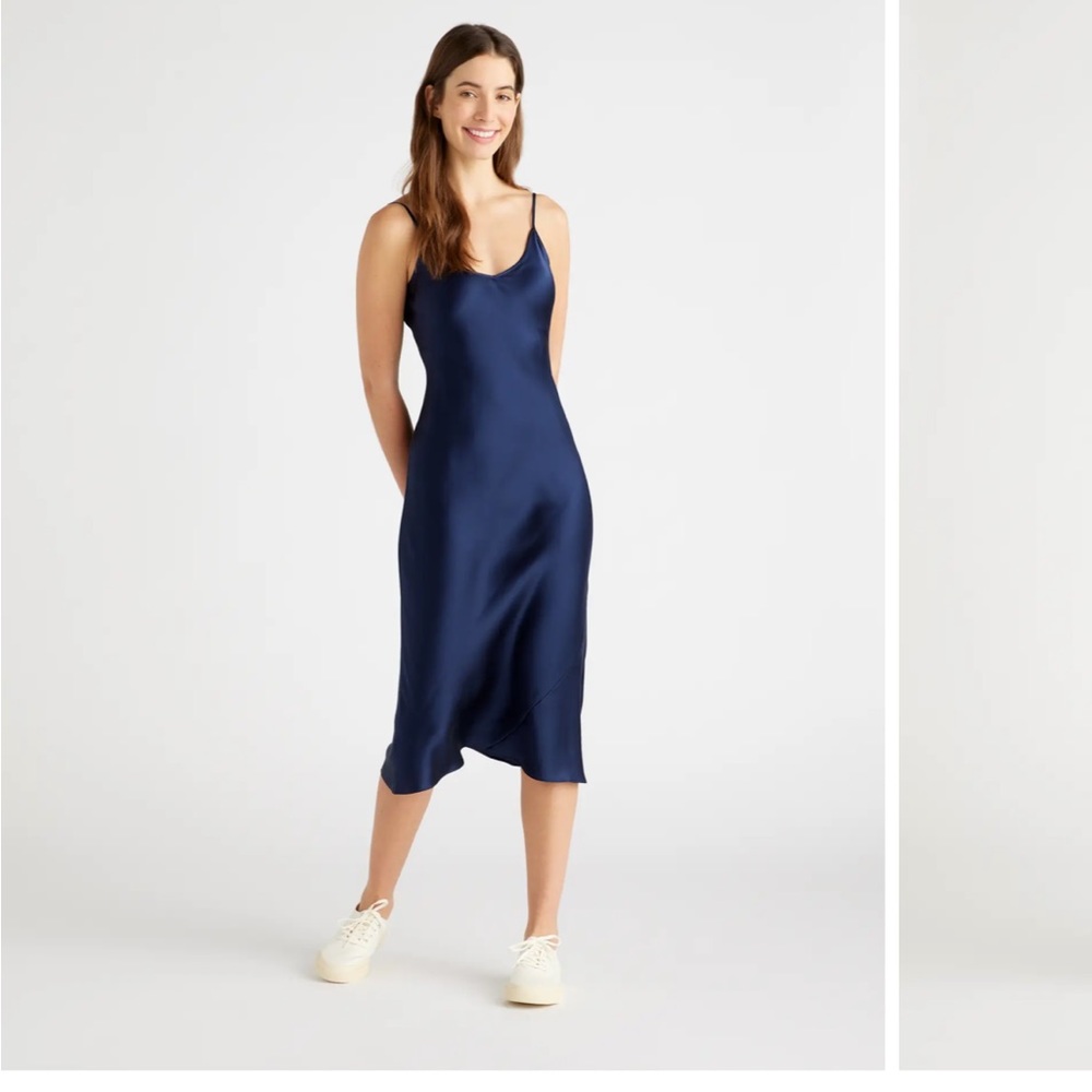 Silk midi dress